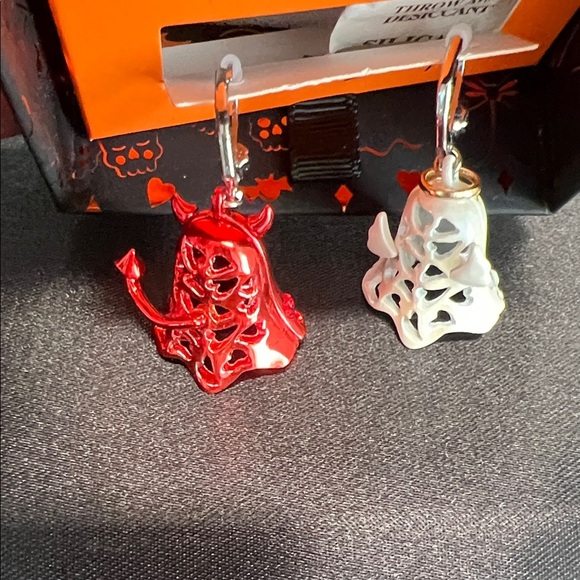 Betsey Johnson |  White Ghost & Red Devil Earrings 👻 - Picture 8 of 8